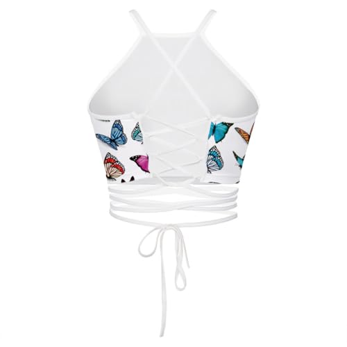 Women's Bohemian Halter Crop Top