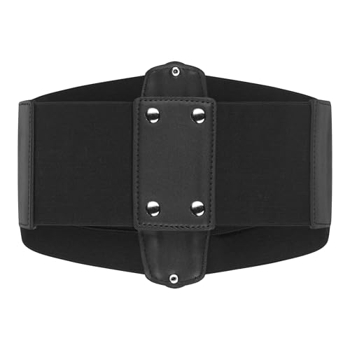 BlackButterfly 7 Inch Wide Lattice Corset Elastic Waist Belt