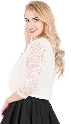 Evening Wear Black Lace Sleeve Bolero