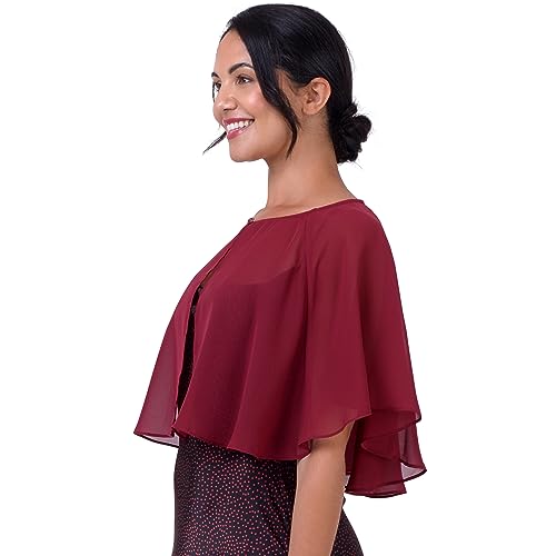 BlackButterfly Soft Wedding Sheer Chiffon Cover-Up Shawl
