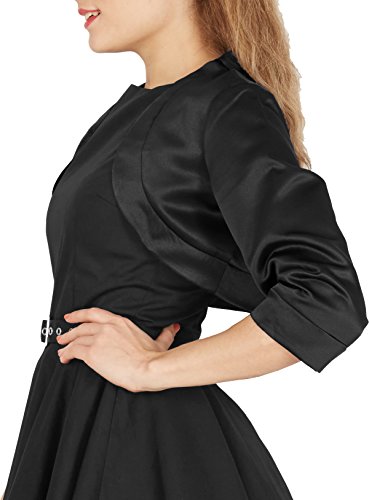 Black Butterfly Satin Shrug - Half Sleeve